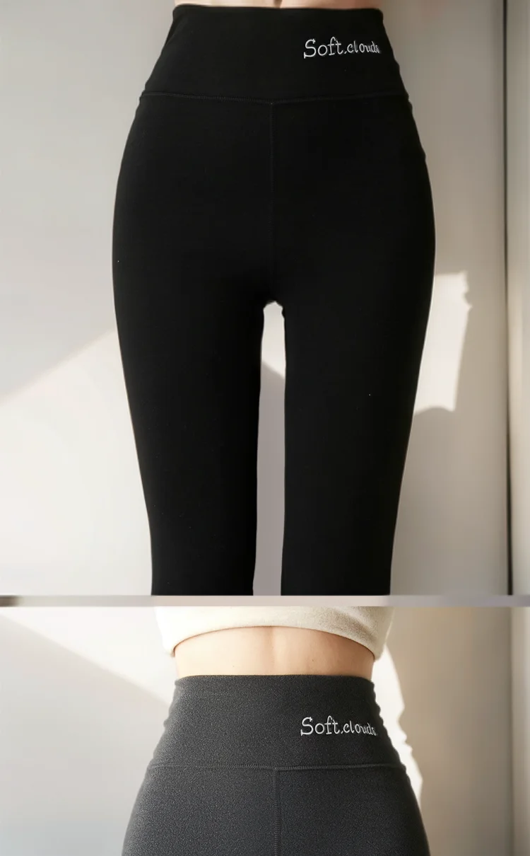 Leggings Women High Waist Seamless Knitted Fitness Pants Push Up Tight Peach Buttocks Yoga Super Soft Flare Tummy Control Couple