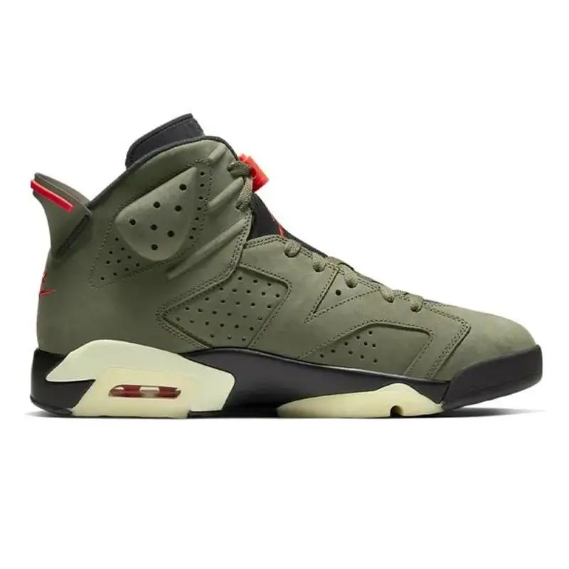 Nike Travis Scott X Jordan 6 Retro Olive Sneakers shoes CN1084-200