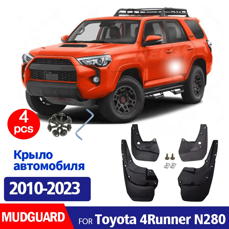 

2010 2011 2012 -2023 FOR Toyota 4Runner N280 Mudguard Fender Mud Flaps Guards Splash Mudflaps Car Accessories Front Rear 4pcs