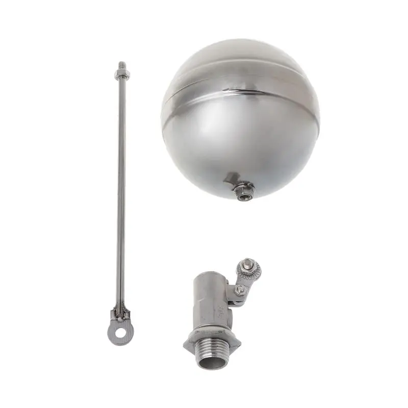 Flotador acero inoxidable para válvula agua, rosca macho DN15 para tanque, bola, envío directo