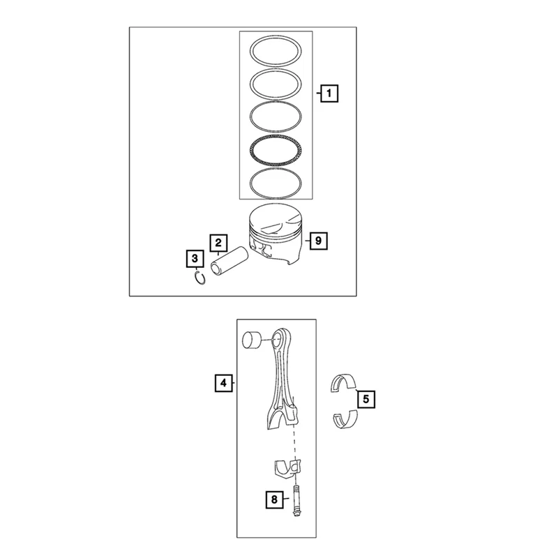 

Car Piston Connecting Rod Assembly Connecting Rod 4893604AA 04893604AA For Jeep Grand Cherokee 2.0T 2022 2023