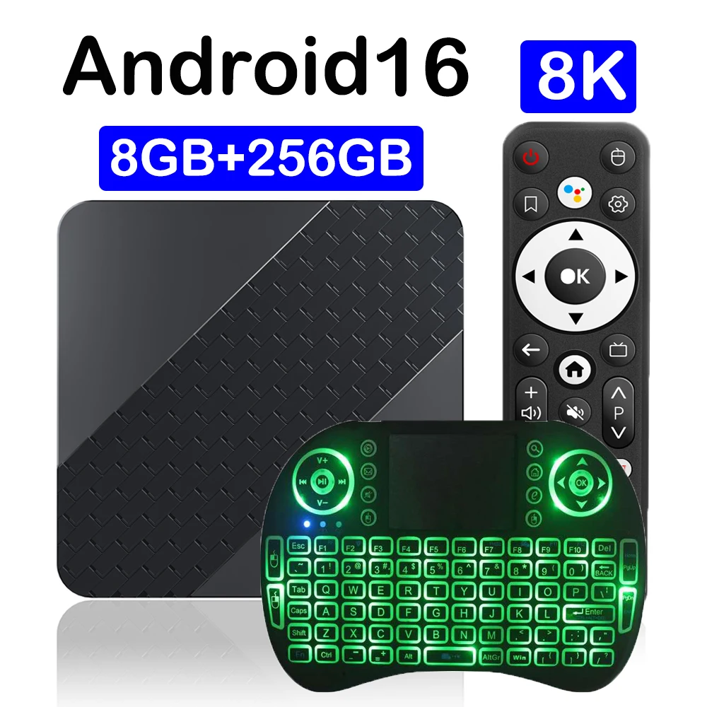 Smart TV Box Android 16 X10 32GB 64GB 128GB 256GB RK3518 Assistente Google BT6.0 Wifi6 8K Video Netflix Lettore multimediale Set Top Box