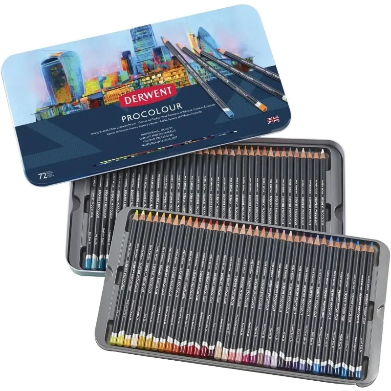 New arrivals Colored pencils, Procolour pencils, drawing, art, metal tin, 72 pcs (2302508)