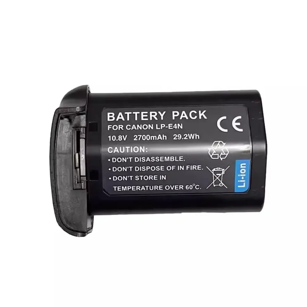 New 2700mAh LP-E4N Camera Battery 10.8V Fully Decoded Replacement Battery For Canon EOS 1DX 1DX2 1DX3 1D3 1DS3 1D4