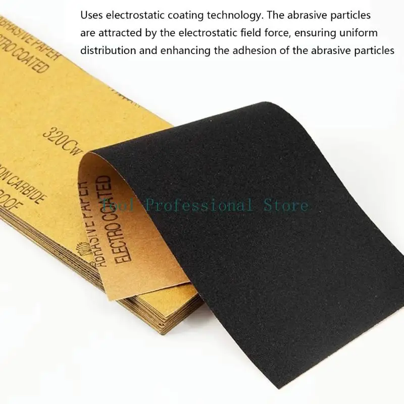 57QF Versatile Polishing Abrasive Paper Sandpaper 60-2000Grit Maximums Smoothness Automotive Woodworking Applications