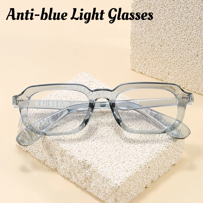 

Minimalist Oversized Anti-blue Light Glasses Fashion Street Style Photography Eyewear Unisex Outdoor Sports Plain Glasses