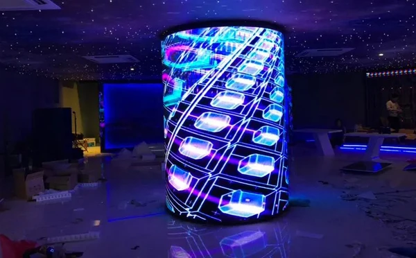 Cylindrical SMD LED Display Self-Service Welcome Video Wall Advertising Digital Signage for Business Medical & Shopping Mall Use