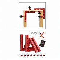 4 Pieces 90 Degree Clamps Sturdy Easy to Install Corner Clamps Woodworking Tool Positioning Clamping Squares for Picture Frame