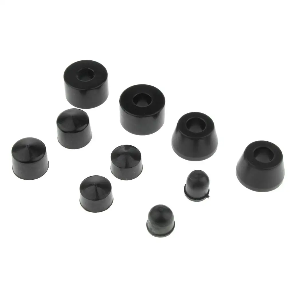 2x 10pcs Longboard Skateboard Bushings Conical & Cylinder with Cups Set