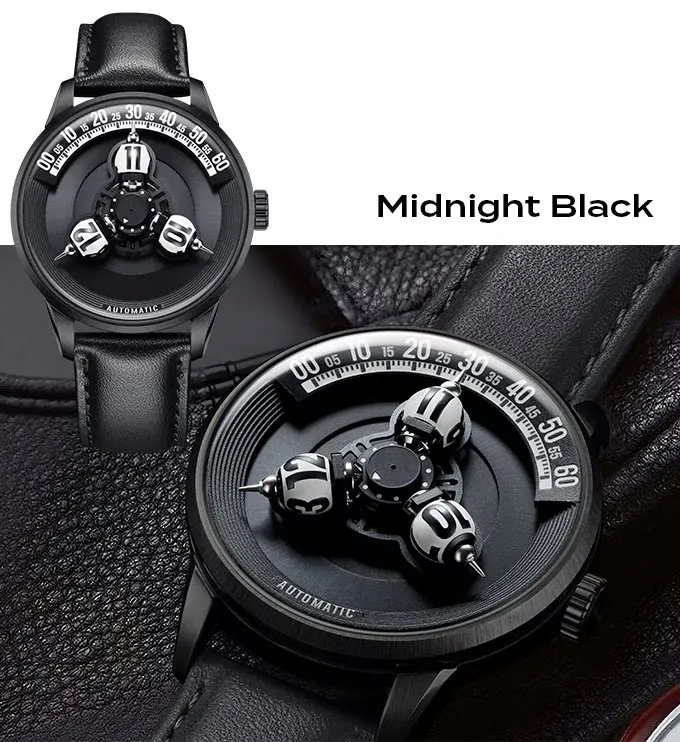 (Spot) Vortichron spherical three-dimensional star wheel mechanical watch