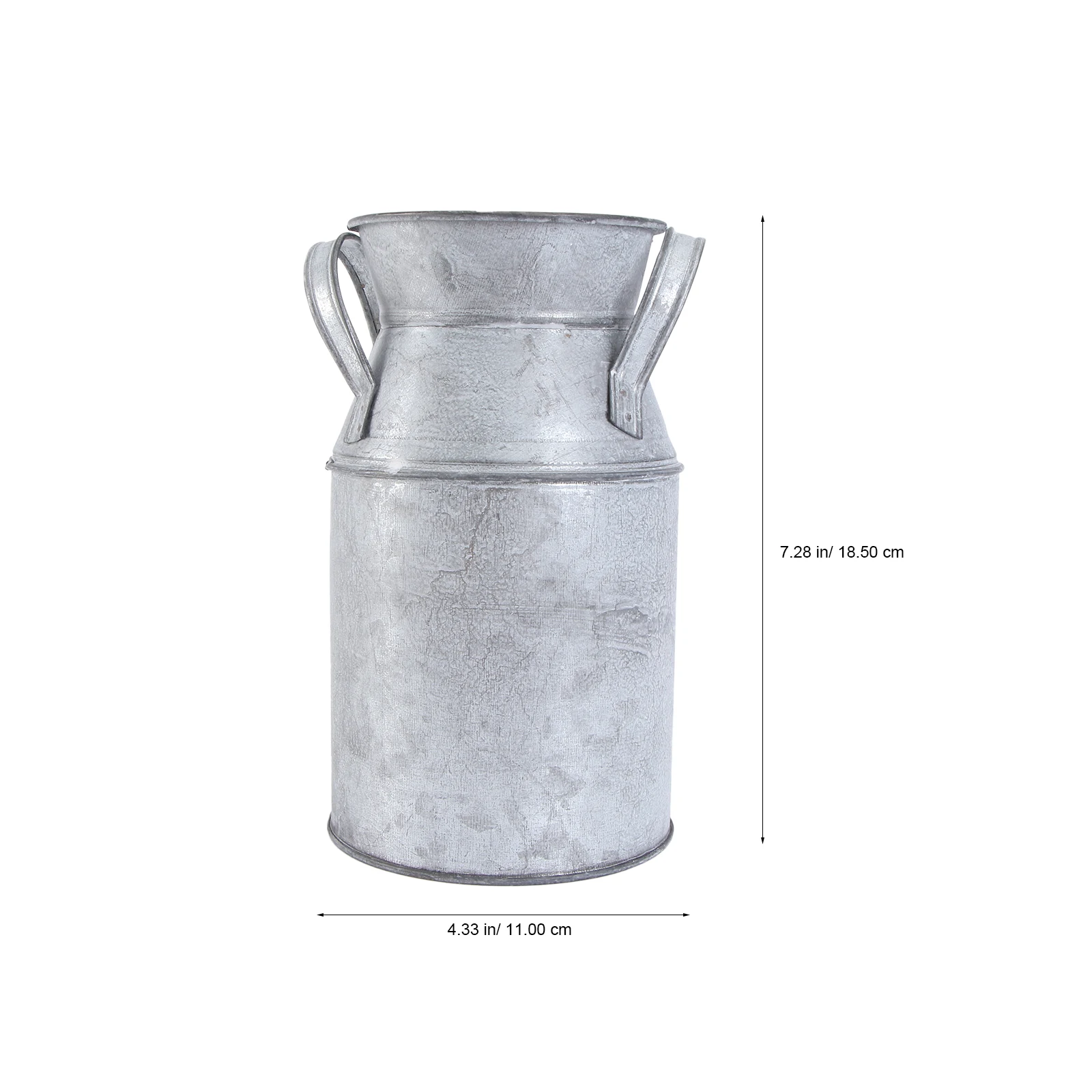 

1pc Iron Sheet Flower Vase Retro Vintage Decorative Creative Floral Arrangement Bucket For Dried Fresh Silk Flowers Wrought Iron