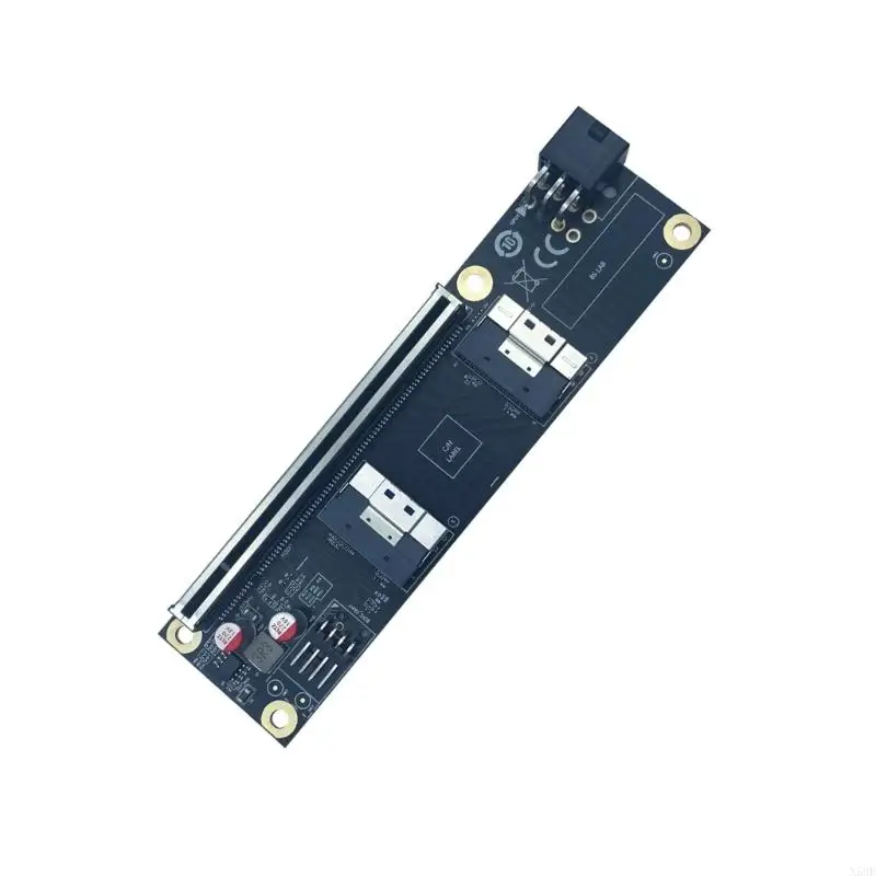 2025 كابل MCIOs MCIOs Risers الجديد المزدوج PCIExpress4.0 X16 إلى محولات SlimSAS SFF 8654 #2