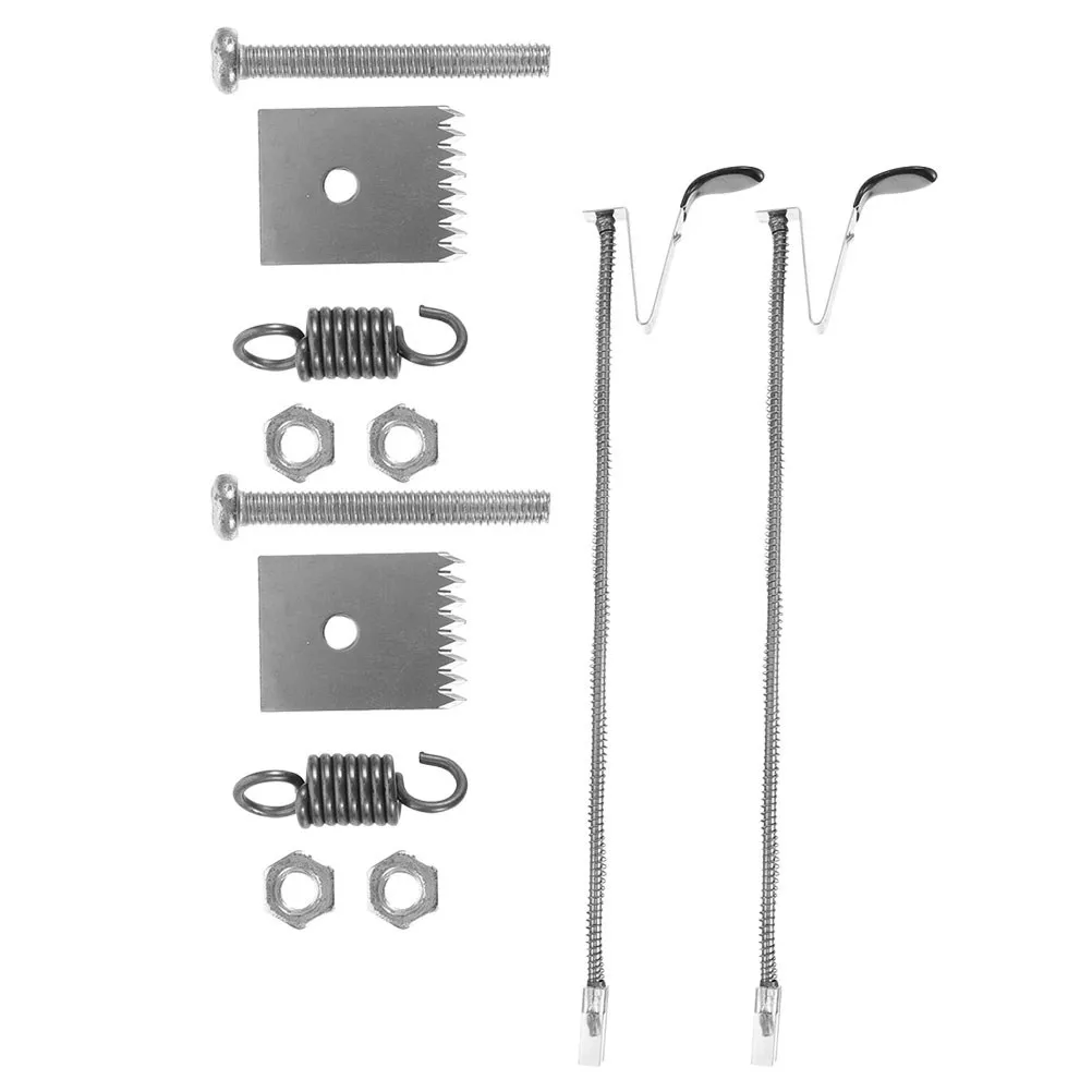 2Sets Plant Tying Machine Accessories Kit Stainless Steel Blade Spring Staple Push Pin Hand Tying Tool for Garden Plants