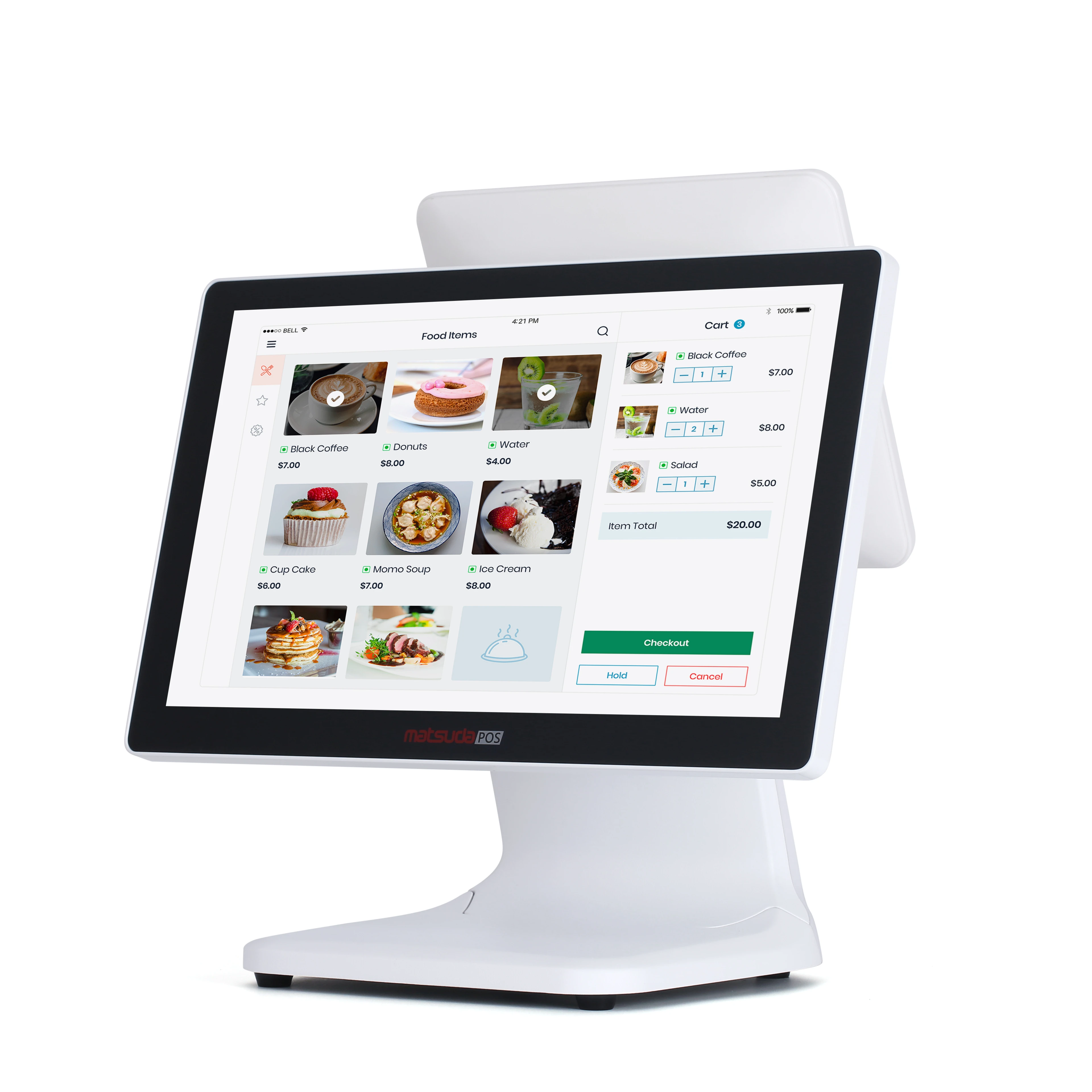 Terminal POS à prova d'água multifuncional de 15,6 polegadas com I5 16GB 256GB para lojas de conveniência Terminal POS