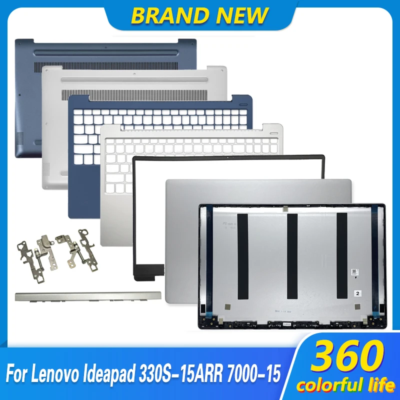 New For Lenovo Ideapad 330S-15 330S-15IKB 330S-15ISK 7000-15 LCD Back Cover Front Bezel Palmrest Bottom Cove Hinges Housing Case