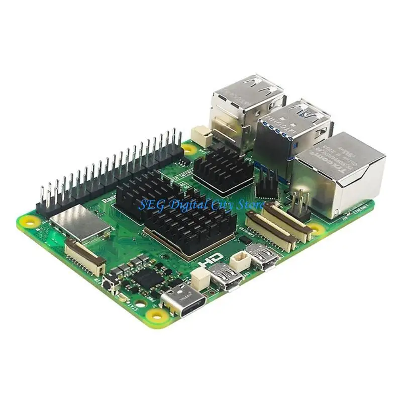 U75B อลูมิเนียมฮีทซิงค์แผ่นสำหรับ RPI 5 การพัฒนาบอร์ดบอร์ดระบายความร้อน