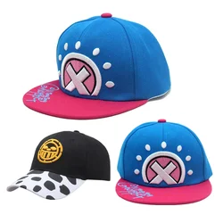 Cartoon Anime Tony Tony Chopper Baseball Cap Cosplay Trafalgar Unisex Flat Hat Adjustable Casual Sun Hats Accessories Party