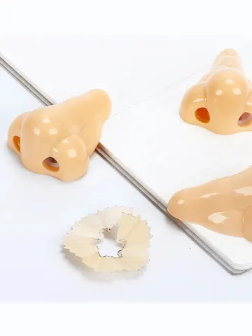 1/12pcs Creative Nose-Shaped Pencil Sharpeners Funny Nose Pencil Sharpener School Supplies Prizes For Kids Party Favors