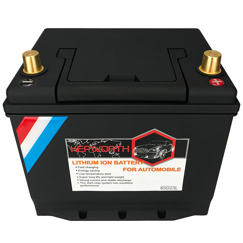 65D23L, 65D23R Motor Car Starter LiFePO4 battery 12V 40AH CCA1100A With BMS Voltage Protection replace Lead acid battery