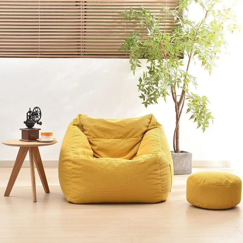 Lazy sofa single bean bag bedroom living room balcony chair small apartment room tatami leisure recliner
