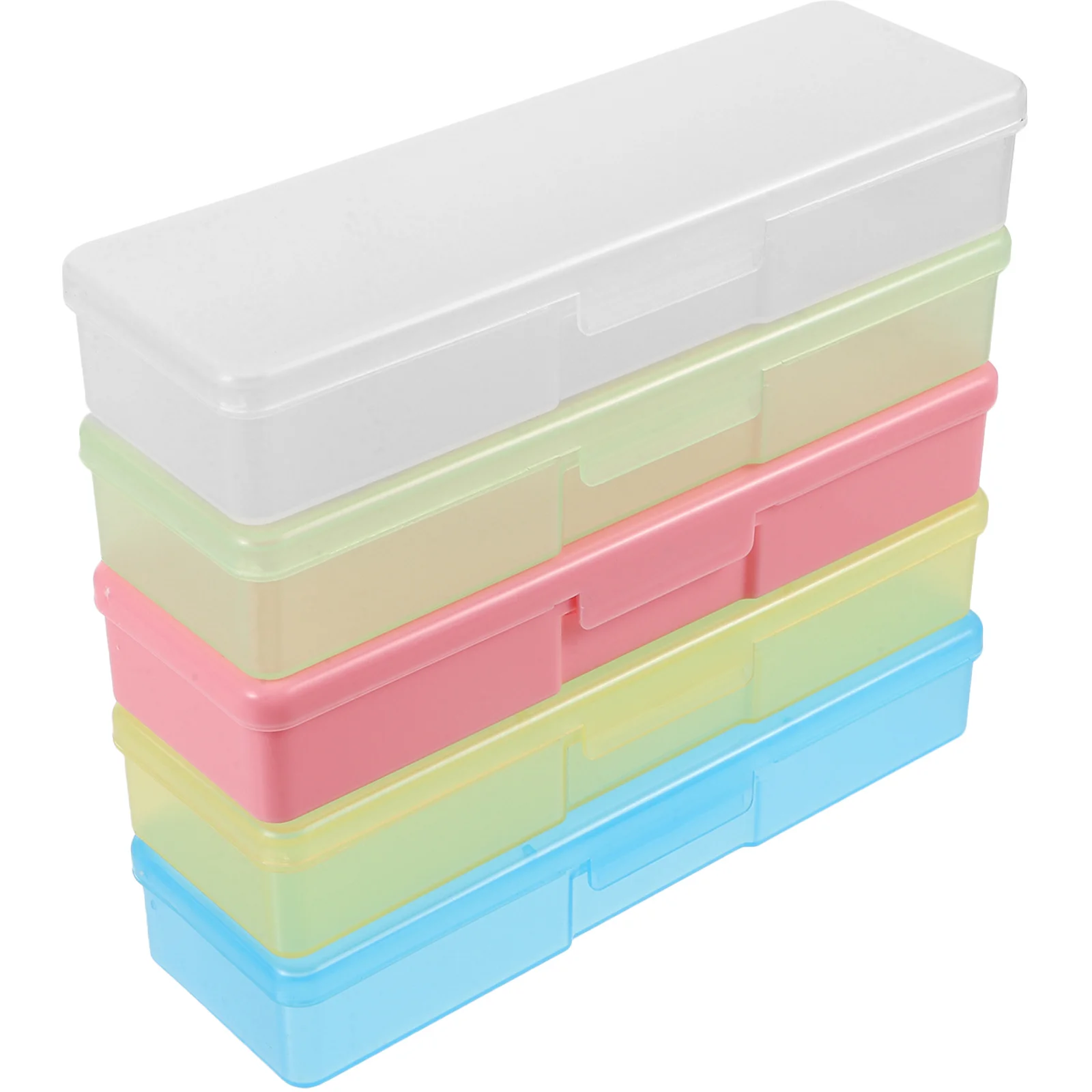 Cajas de almacenamiento para pinzas de pestañas, estuches duraderos y compactos portátiles, soporte para pinzas de pestañas, 5 uds.