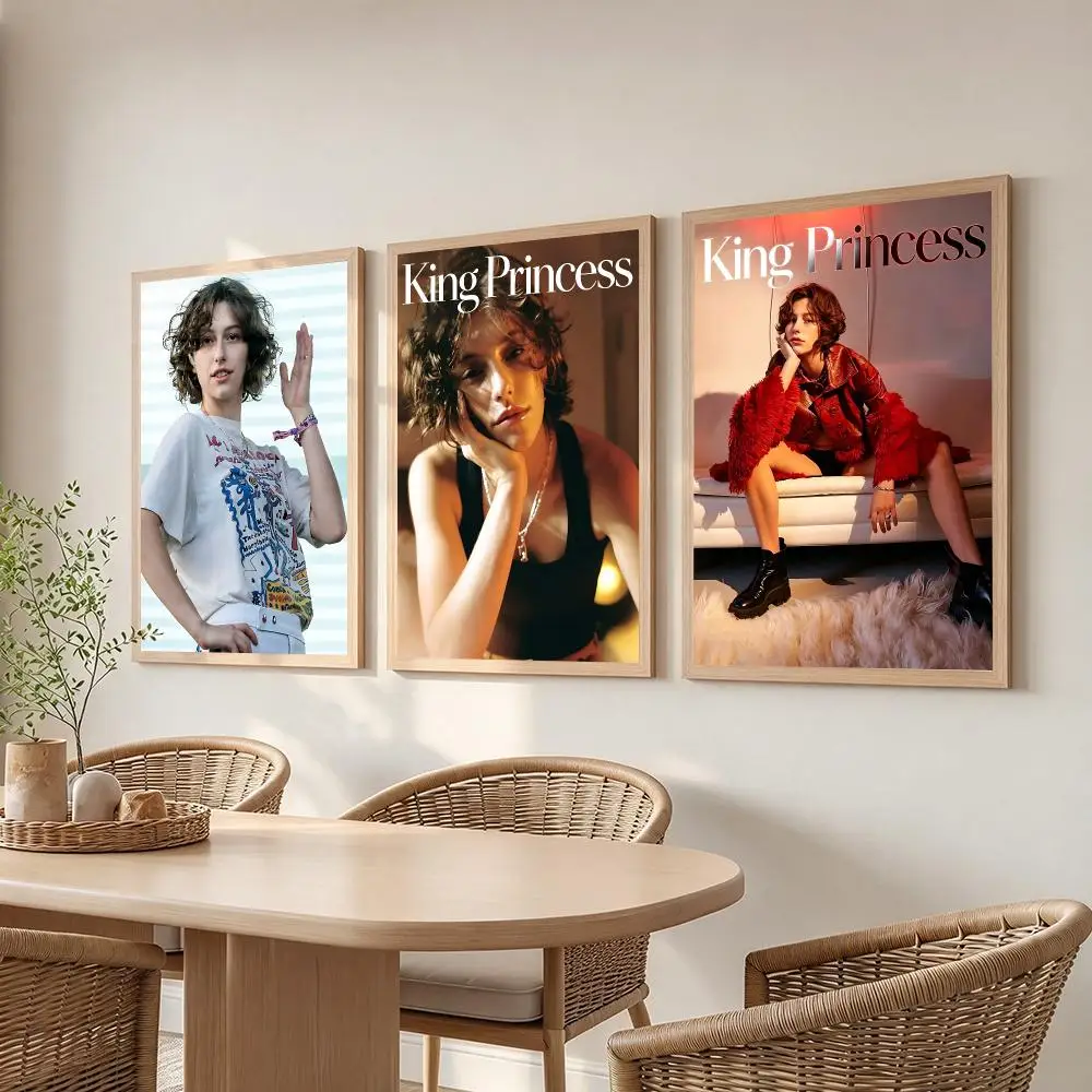 music King Princess Poster Poster HD Frameless Creamy Style Home Decor Wall Art for Living Room Bedroom Gift