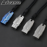 Titanium Alloy Whistle High Decibel Whistle Training Supplies Portable Fashion Pendant Keyring Accessories Outdoor Tools