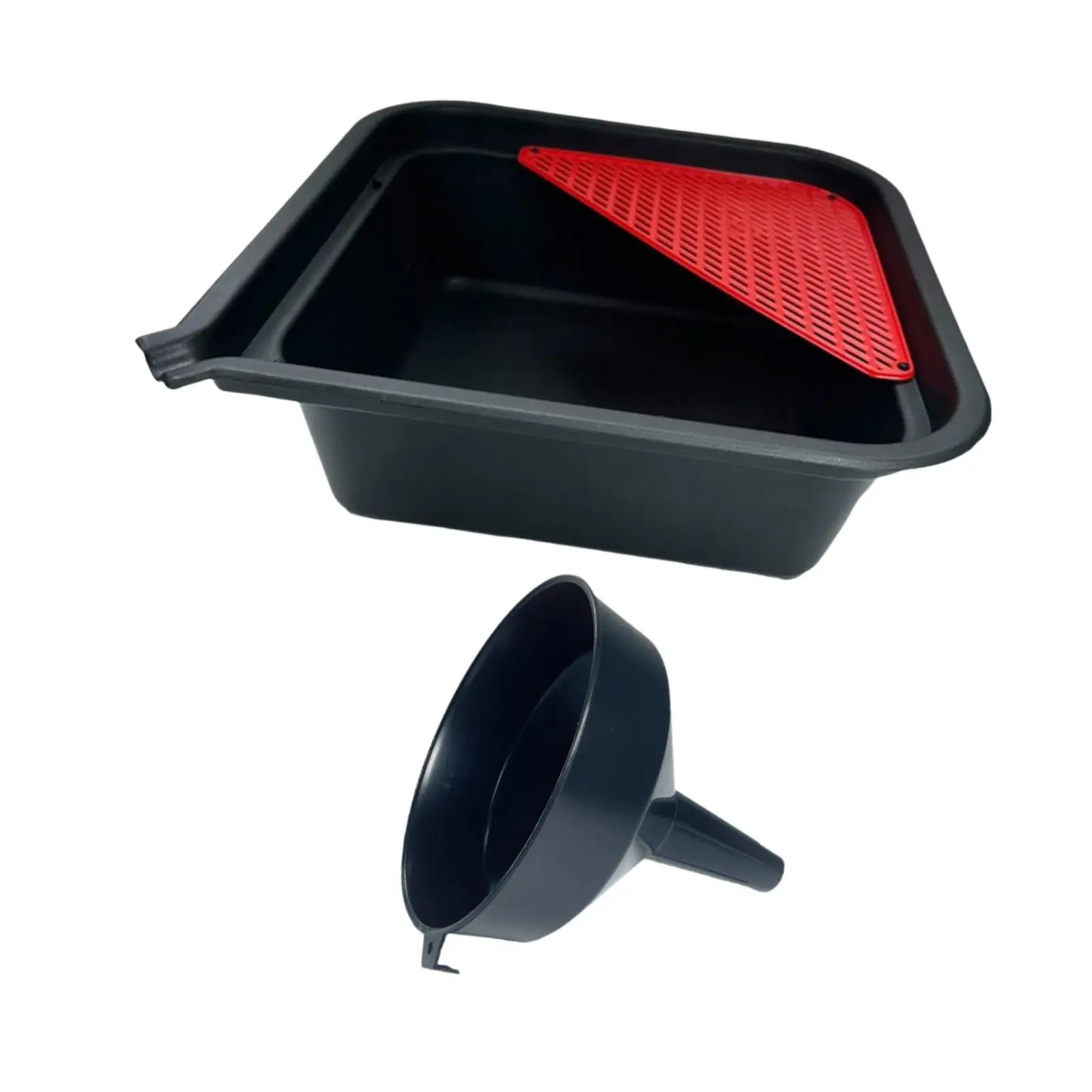 9L Automotive Oil Drip Pan Tray and Funnel Multipurpose Portable