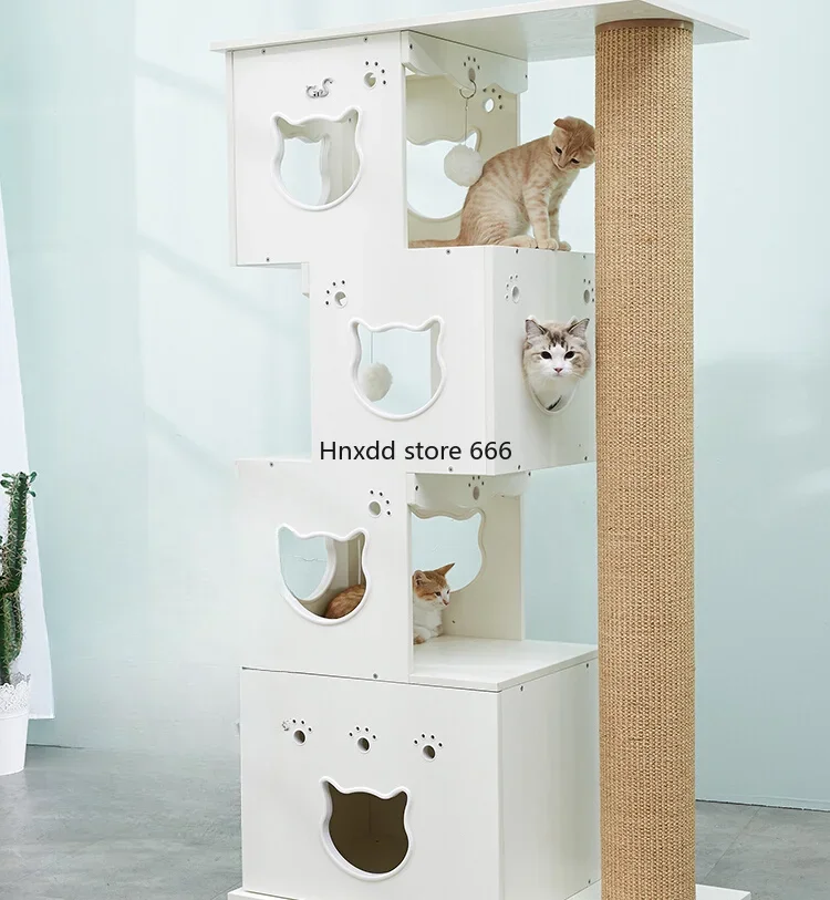 Cat climbing frame oversized building block sisal Tongtian pillar locker