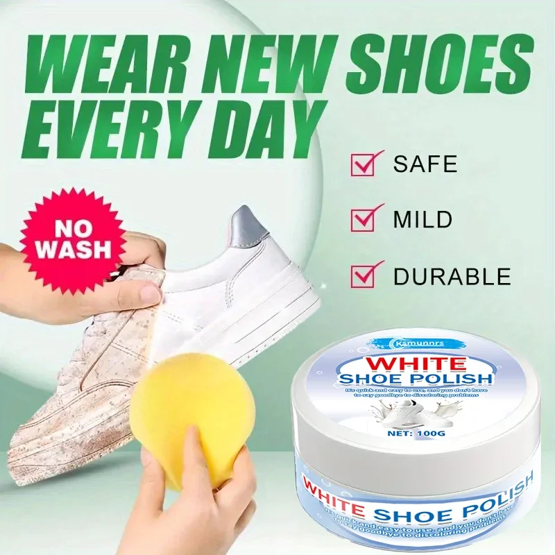 Fasilawei Multi-Use Shoe Furniture Polish - Synthetic White Sneaker Care & Repair Restoration Cream