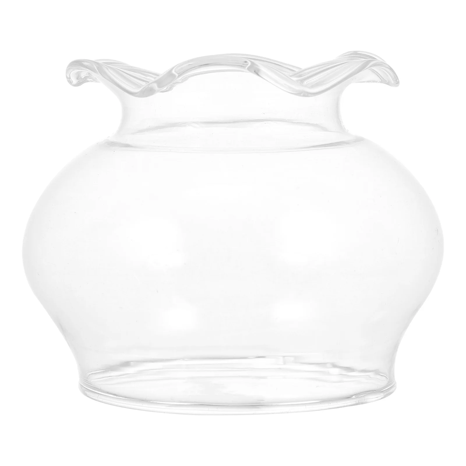 

Glass Lamp Cover Exquisite Appearance Details Durable Material Windproof Function Smooth Surface Transparent Flame
