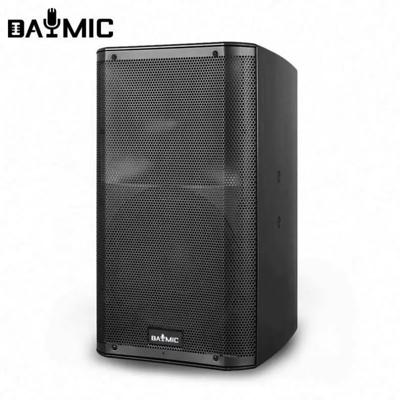 Factory K15s 15 Inch Plastic Active Outdoor Party Speaker with 1000W Class D Power Amplifier Module for Parties