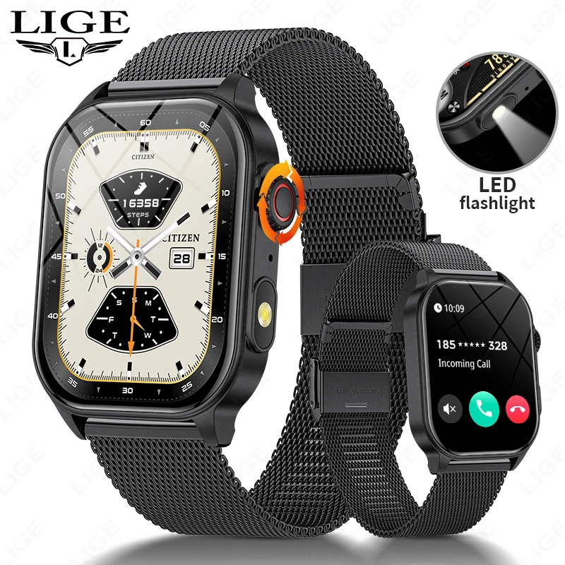 montre connectée LIGE Outdoor Sport Smart Watch Men 2.01