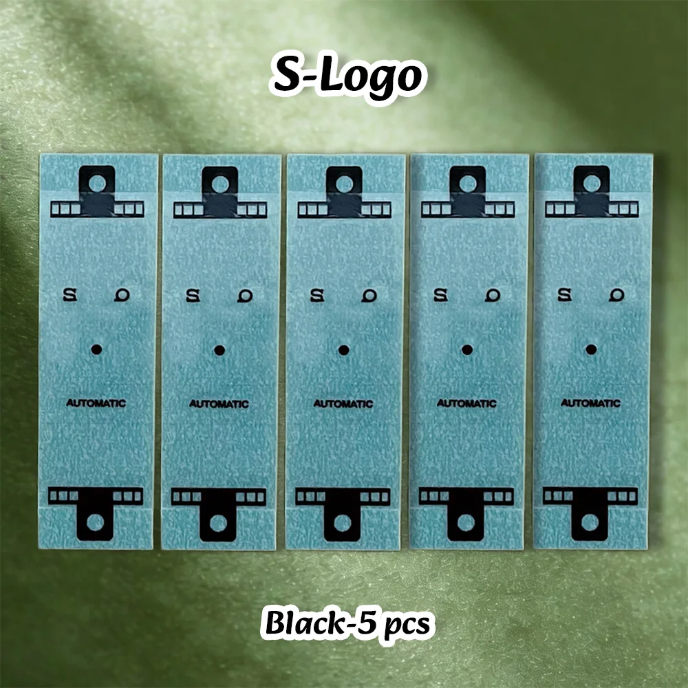NH S Logo Neuer 3D-Metall-Logo-Aufkleber, geeignet für 27–30 mm flache Zifferblätter, vierfarbiger Aufkleber, Zubehör für die Modifikation von Uhren