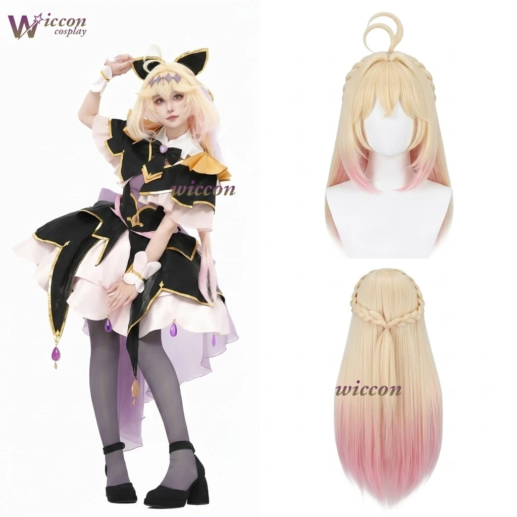 

Moria Luluka Cosplay Wig Cures Fancy Hair Meitantei Pretty Cure!Long Purple Gradient Nature Wig Roleplay Heat-Resistant Hair