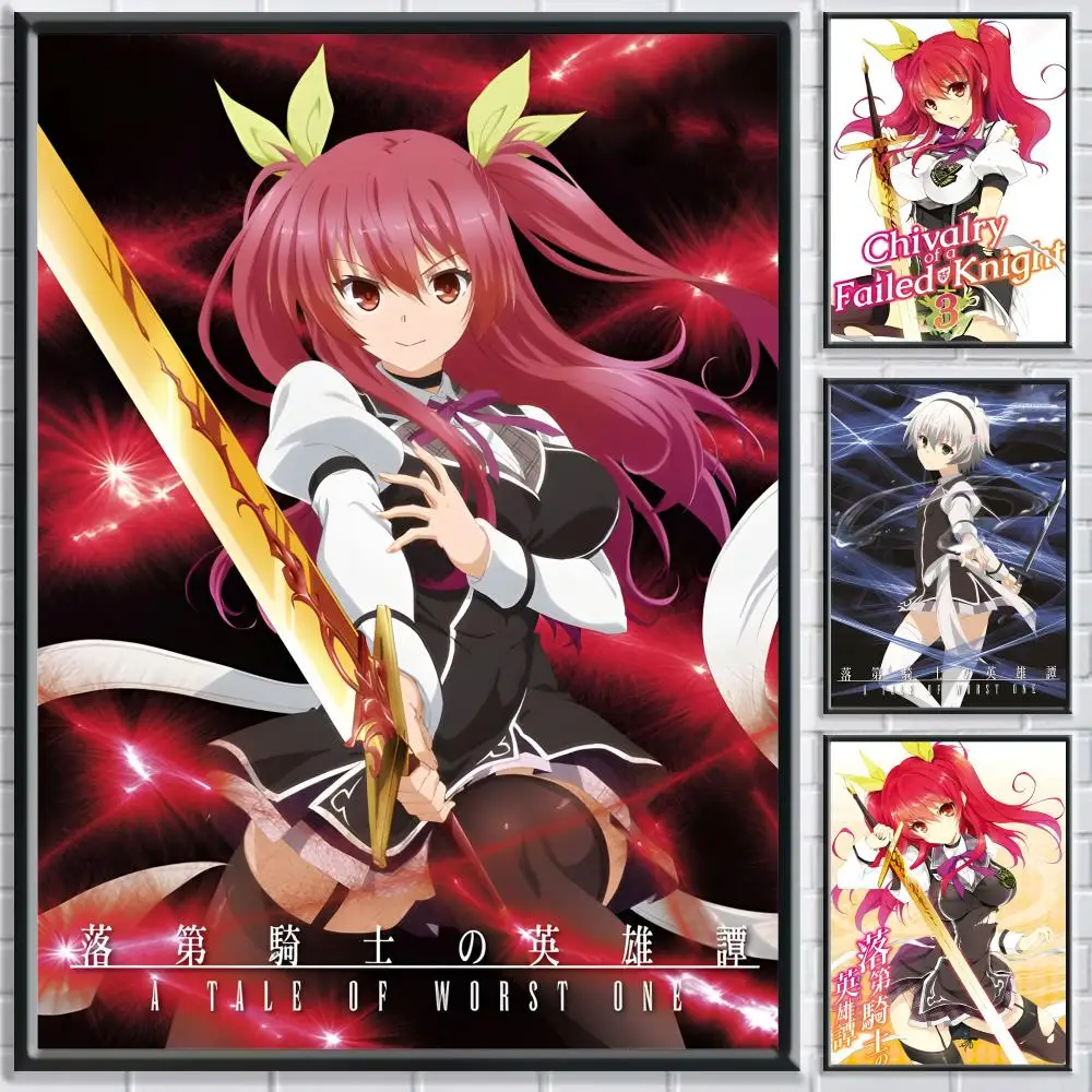 Anime C-Chivalry of a Failed Knight Poster HD Self Adhesive Waterproof Wall Art Ideal for Home Office Dorm Bedroom Great Gift
