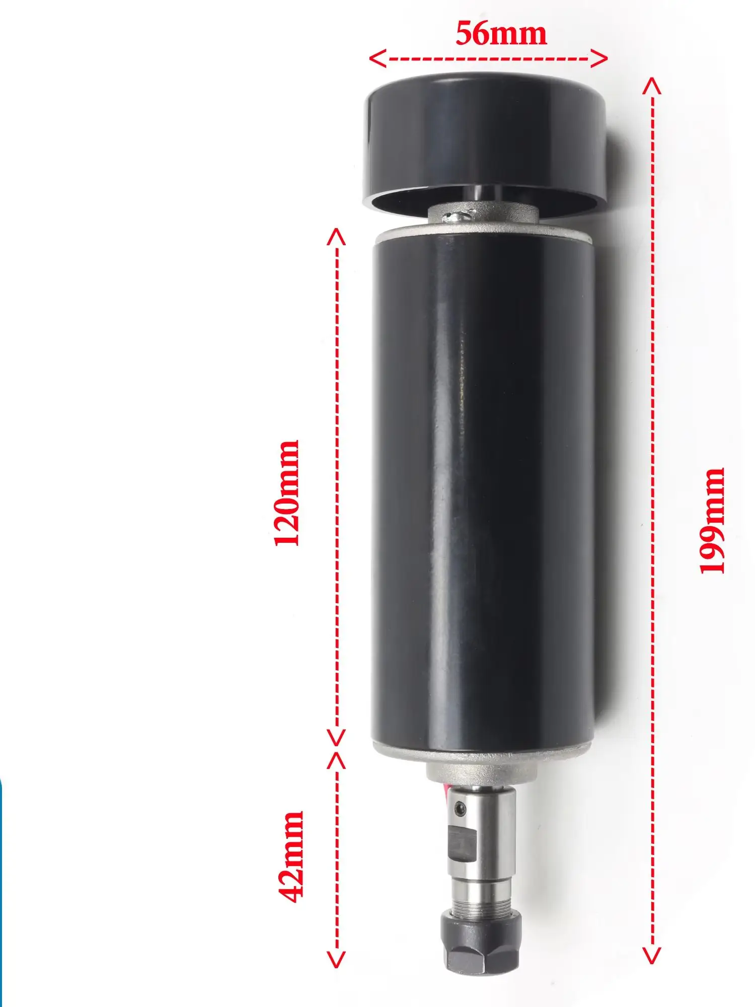 【DE Lagerbestand】500W ER11 Luftgekühlter Spindelmotor-Kit, inklusive 500W Netzteil und Drehzahlregler, ausgestattet mit einer 52mm Durchmesser Aluminiumklemme