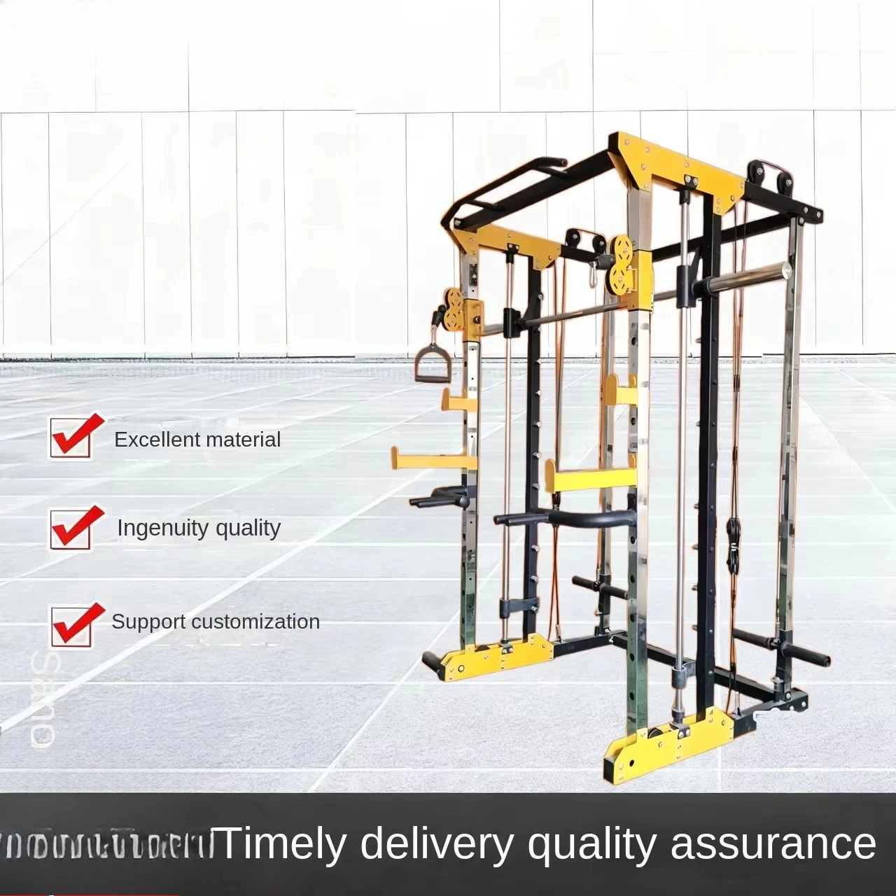 Commercial Steel Smith Birdie High and Low Pull Squat Comprehensive Strength Trainer Gym Multifunctional