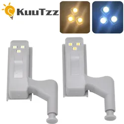 KuuTzz LED Inner Hinge Lamp Cabinet Induction Lights Wardrobe Cupboard Sensor Lights Universal Bedroom Kitchen Closet Night Lamp