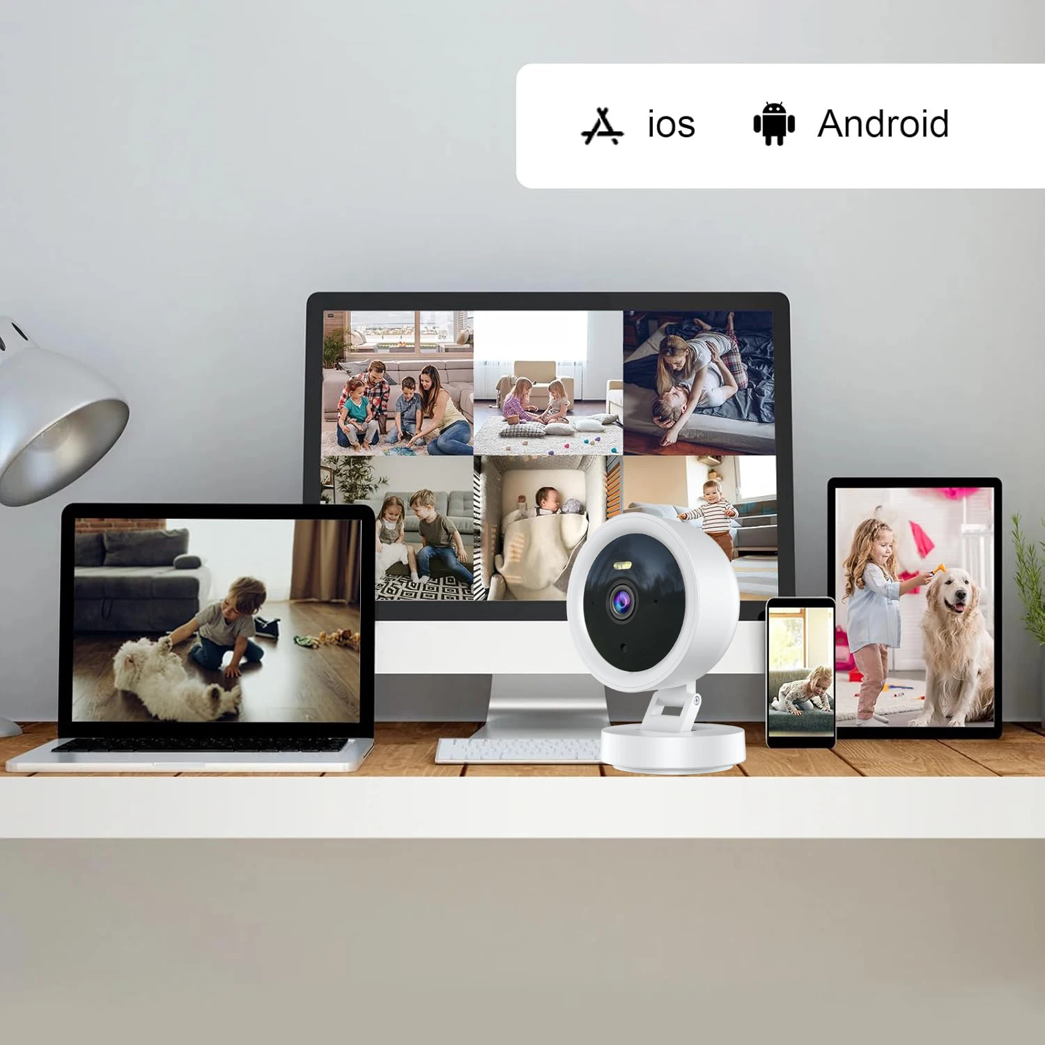 Magnetische Full HD draadloze bewakingscamera - Full Color nachtzicht, bidirectionele stem, bewegingsdetectie |   Zeer geschikt voor