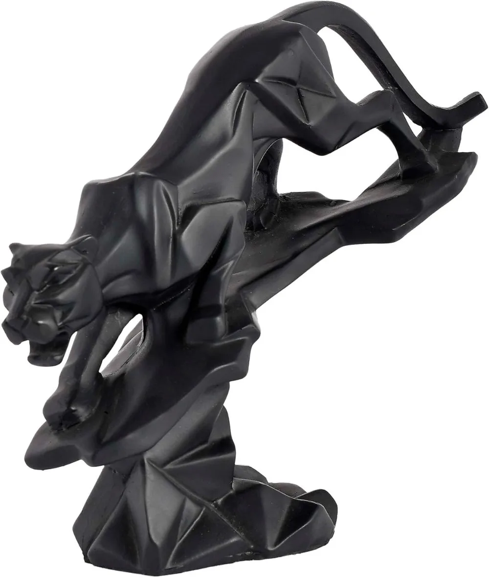 

Mordern Art -Panther/Jaguar Geometrical Statue - Feng Shui Figurine - Home Interior Decor Showpiece Decorative Handicraft Item