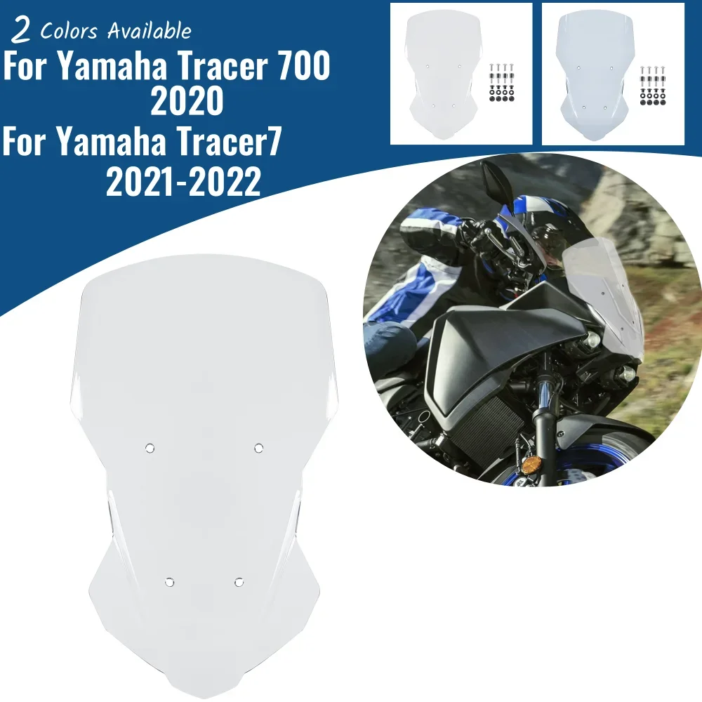 

Motorcycle Front Screen Wind Shield Accessories For Yamaha Tracer 700 7 Tracer700 Tracer7 Windshield Windscreen Air Deflector