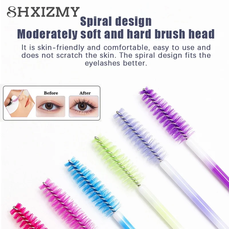 20 Stuks Wimperborstels Make-Up Wegwerp Mascara Wands Applicator Spoolers Wimpers Cosmetische Borstel Lash Extension Tool