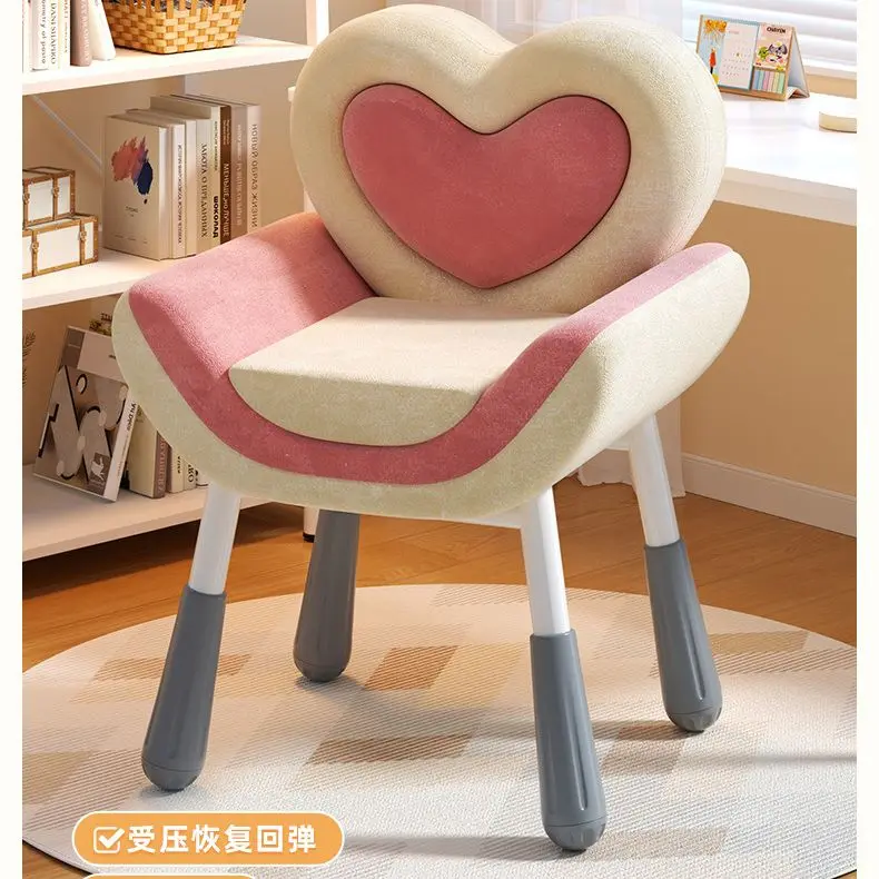 

Makeup Chair Home Girl Bedroom LOVE BackREST Dresser Stool Cream Wind Can Be Raised and Lowered Comfortable Sedentary