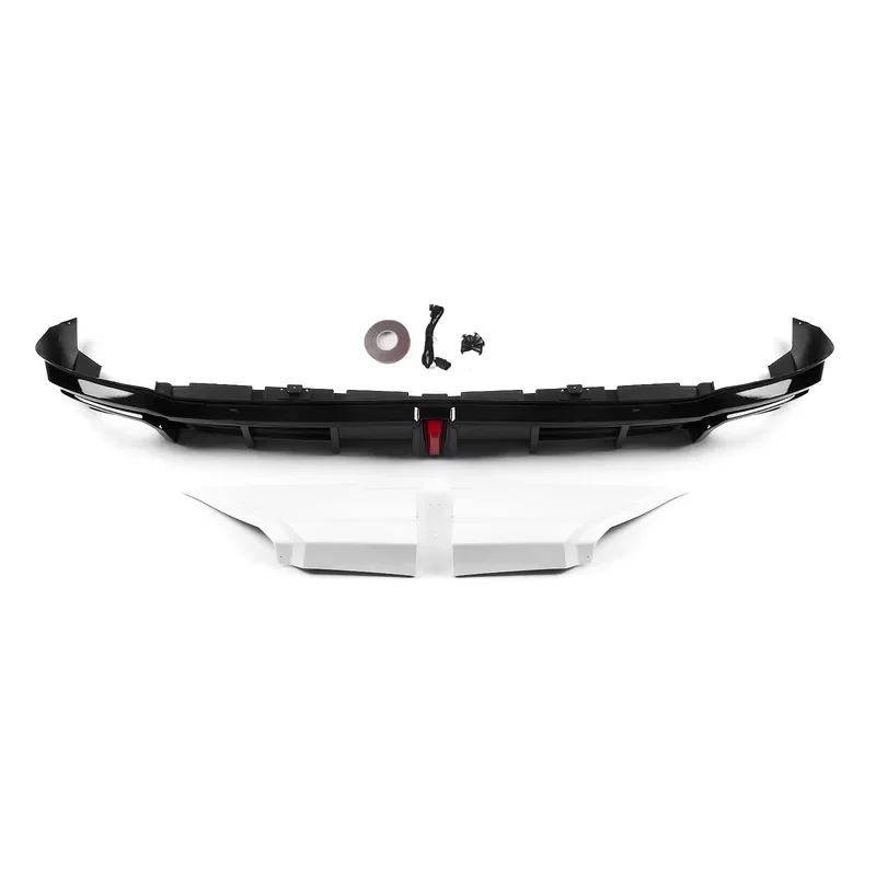 for Honda Civic 11th Gen 2022-2025 New Rear Bumper Diffuser Lip White Corner Decoration Trim