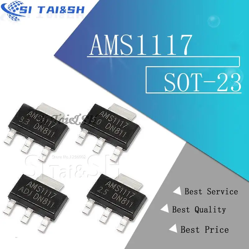 37+1 20PCS AMS1117  AMS1117-3.3V AMS1117-ADJ AMS1117-1.8 AMS1117-1.2 AMS1117-5.0 AMS1117-2.5 AMS1117-3.3 AMS1117-1.5