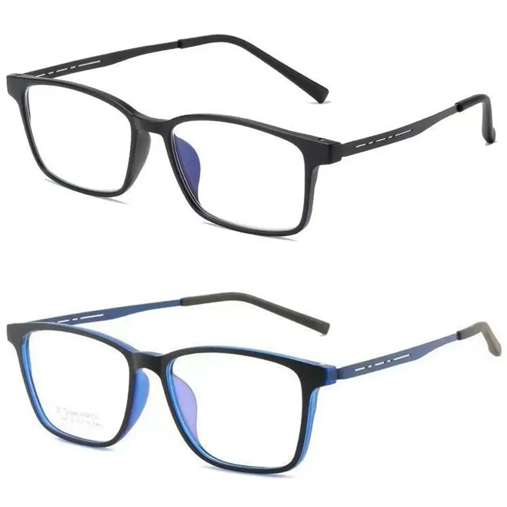 Ultra-Light Pure Titanium Blue Light Blocking Reading Glasses Men Outdoor Hyperopia Business Large Frame Eyeglasses With Diopter