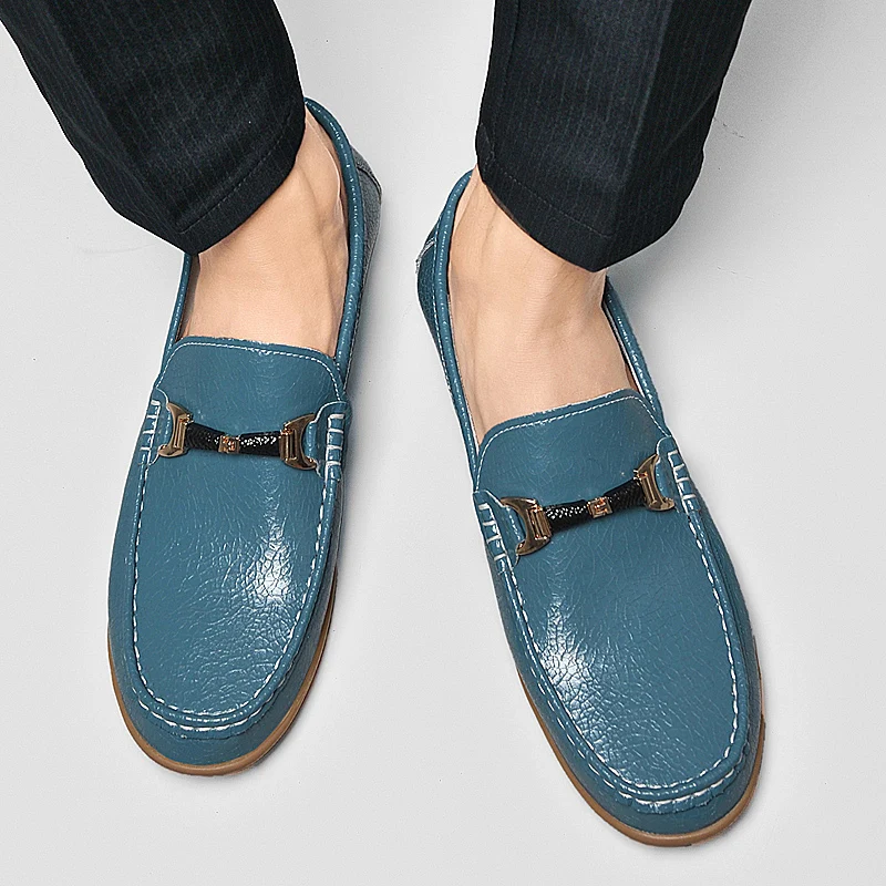 

Men's Comfortable Loafer Business Soft Soled Bean Shoes Fashion Decoration Men Breathable Anti Slip Driving Date Office Shoes