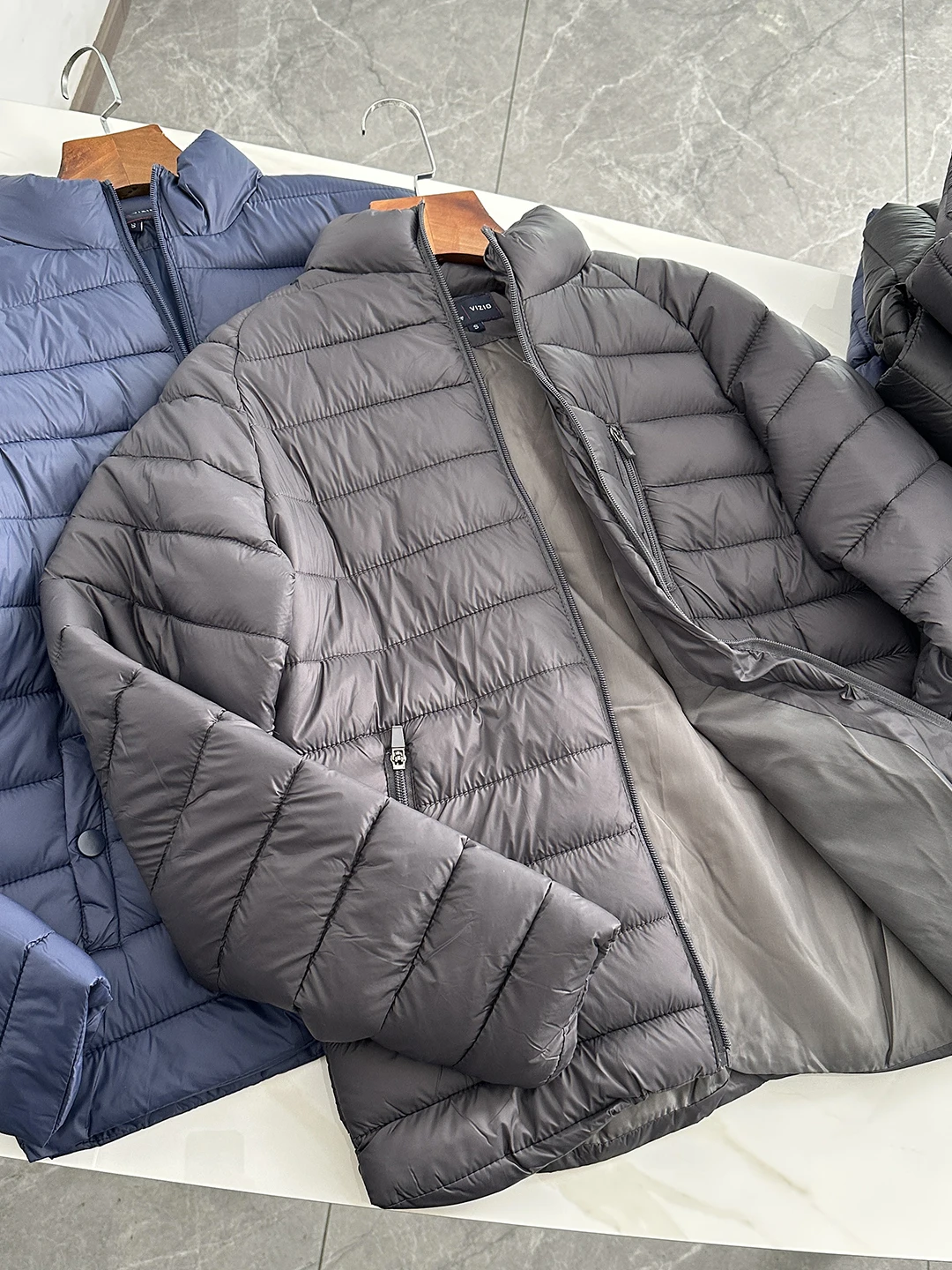 

Lightweight Windproof Stand Collar Men's Cotton Jaet Autumn Winter Warm Casual Zipper Coat Thin Faionable Cottonwear