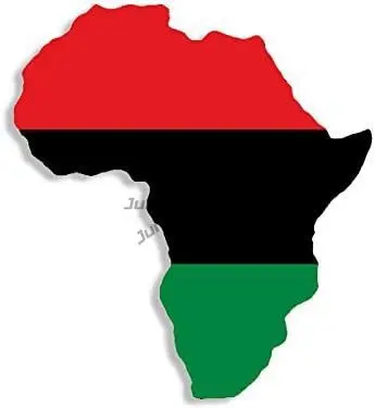 Africa Shaped Pan African Flag Stocker Vinyl Black History Decal for Cars, Laptops South Africa Motorcycle Jdm Car Accessories